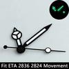 High quality watch hands blue-green/green luminous hands suitable for N  H35 NH36/ETA 2836 2824/8205 8215 movements