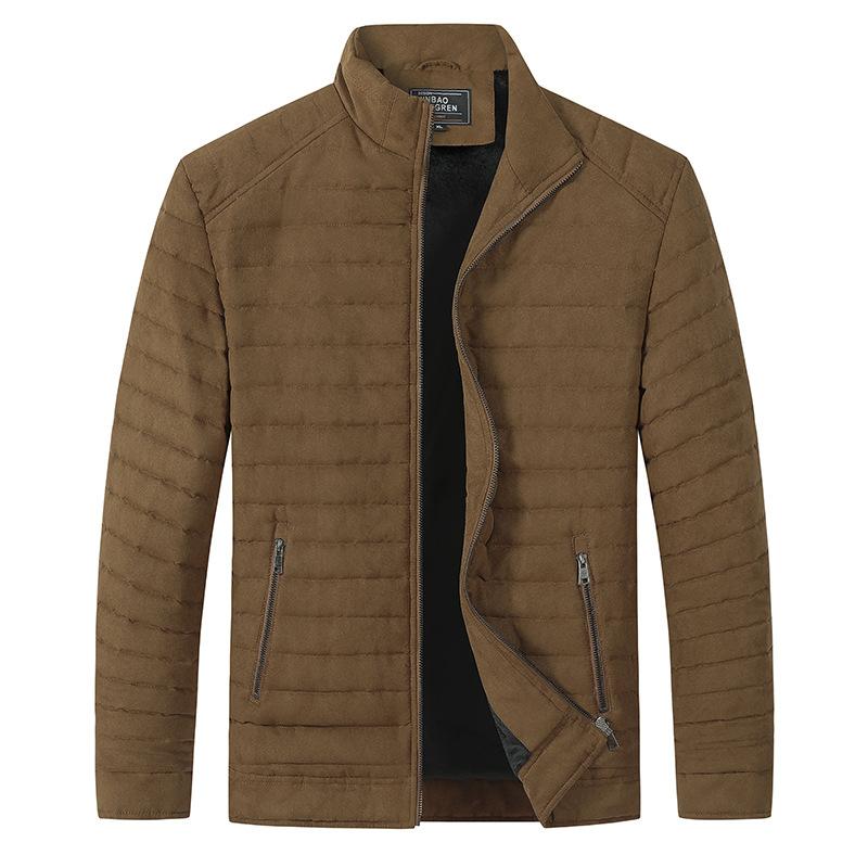 

Хлопковое пальто мужская бархатная утолщенная теплая куртка для молодежи и людей среднего возраста повседневная модная куртка с воротником-стойкой XXXXL