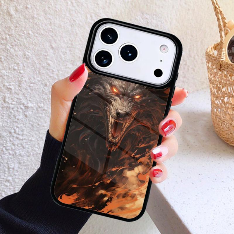 The Wolf Fierce Phone Case For iPhone 17 Air 16 15 14 13 12 11 Pro Max Plus