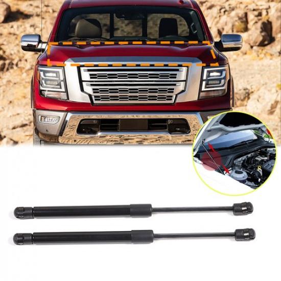 Front Bonnet Hood Lift Supports Gas Shock Struts For Nissan Titan 2017-21