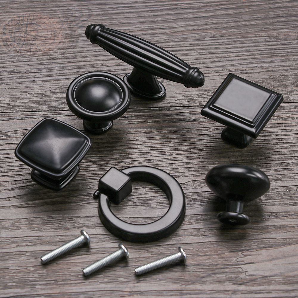 Hardware Mode Vielfalt Stil Kommode Möbel Schwarze Serie Türgriff Schubladengriff Schrankgriffe Kleiderschrankgriffe