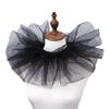 Vintage Neck Ruff Collar Victorian Ruffled Puff Mesh Fake Collar Clown Cosplay Stage Costume Party Pography Accessories