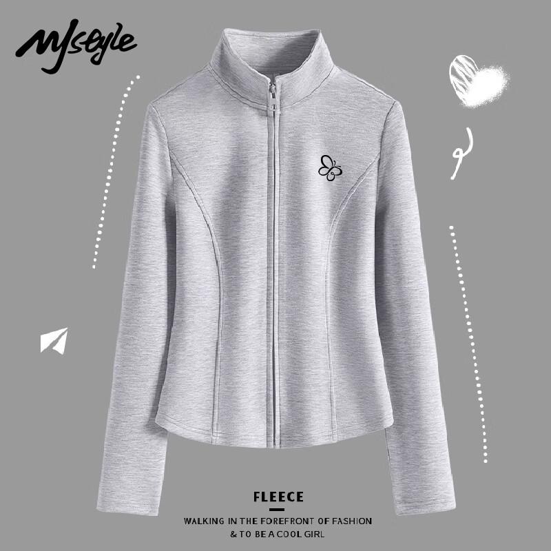 

Женский кардиган-куртка MJ STYLE с воротником-стойкой, из трехслойного материала XL