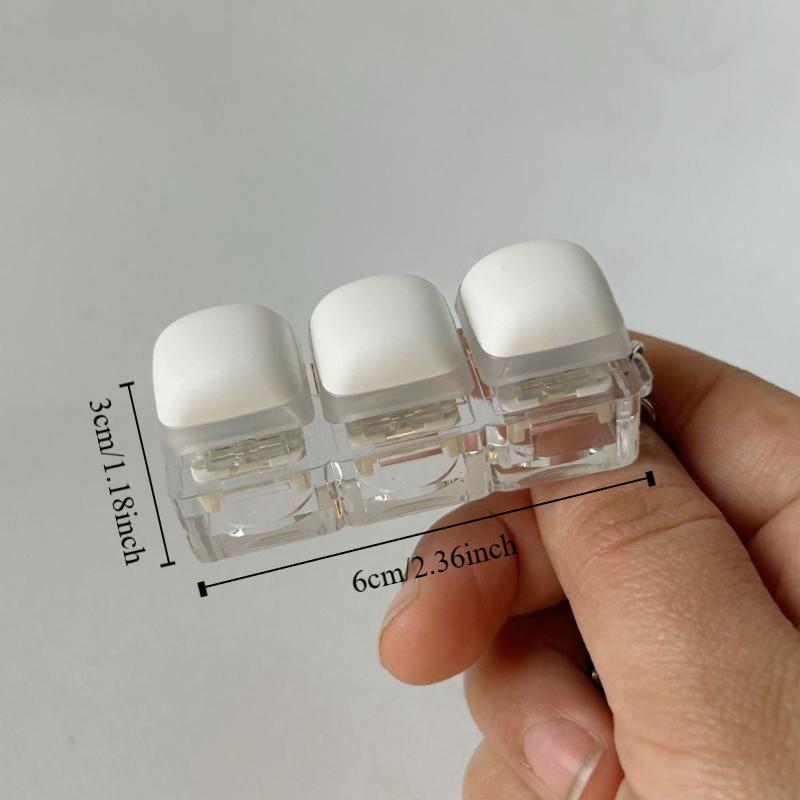 New 3/4/9Keys Fidget Keychain DIY Keyboard Keycap Finger Keyboard Cap Steamed Bread Pass The Time Pinch Toy Adult