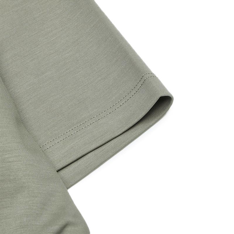 Fila Original Business Minimalist Country Style Short Sleeve Dress Women Dresses Silent-Gray F51W439301FDY