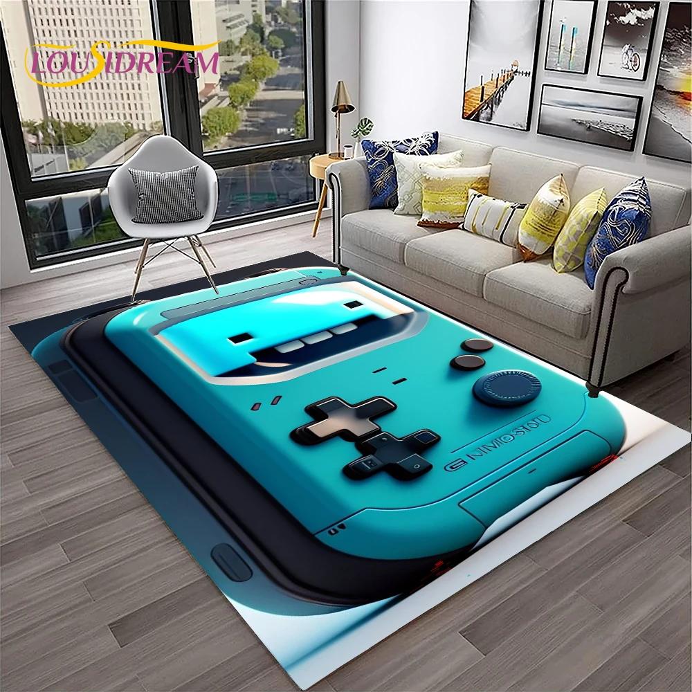 Game Boy GamePad consola de juegos Retro alfombra para el hogar sala de estar dormitorio sofá felpudo decoración, alfombra para área de niños alfombra antideslizante