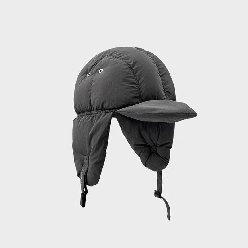 

Легкая пуховая хлопковая кепка Lei Feng для мужчин и женщин, зимняя теплая защитная кепка для байкера, утолщенная бархатная кепка One Size серый