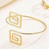 European & American Fashion Geometric Spiral Arm Ring - Simple, Stylish Hand Jewelry
