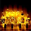 Cork String Light 2m 20LED Copper Wire Light Decoration Party Wedding Christmas Wine Stopper Light Include Button Battery