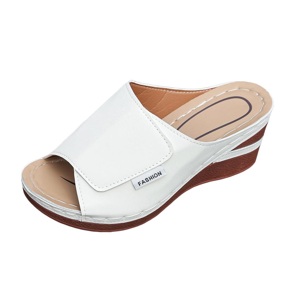 Women's Sandals 2026 Summer Women Soft Heels Sandals Low Platform Slippers Summer Sandalias Mujer Indoor Outdoor Footwear