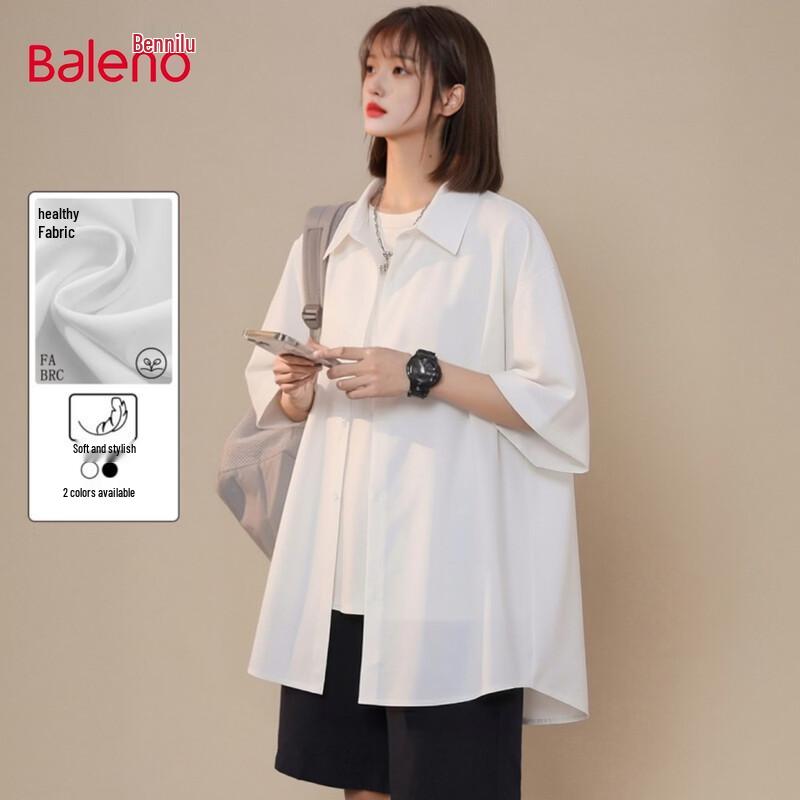 

Baleno Women s Solid Color Casual Spring/Summer Shirt 2XL
