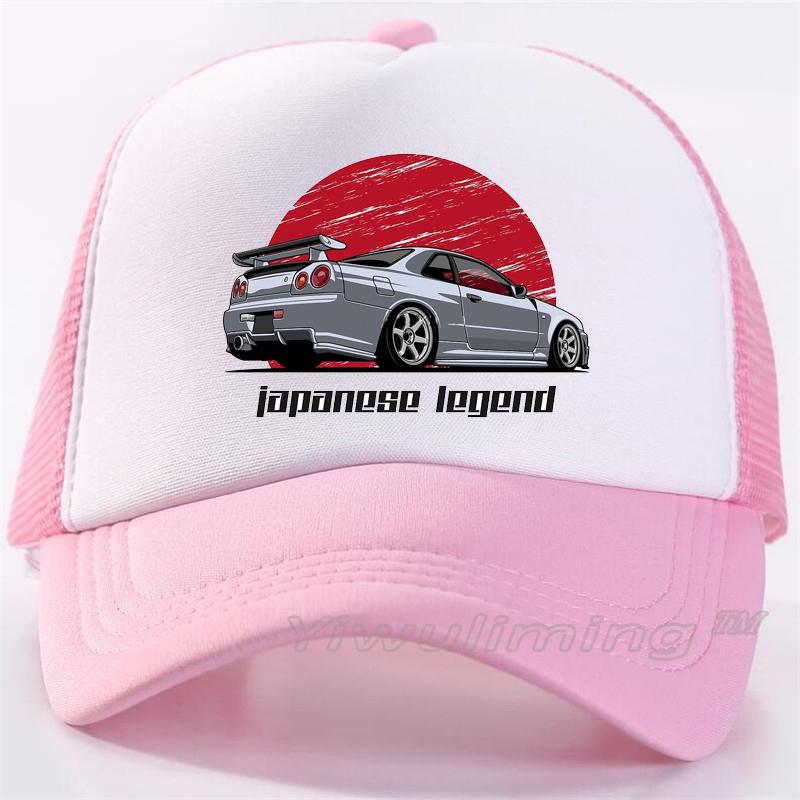Custom Gtr Logo Print Mesh Trucker Cap Unisex Cap Casual Plain Baseball Cap Adjustable Snapback Hats For Women Men Trucker Cap