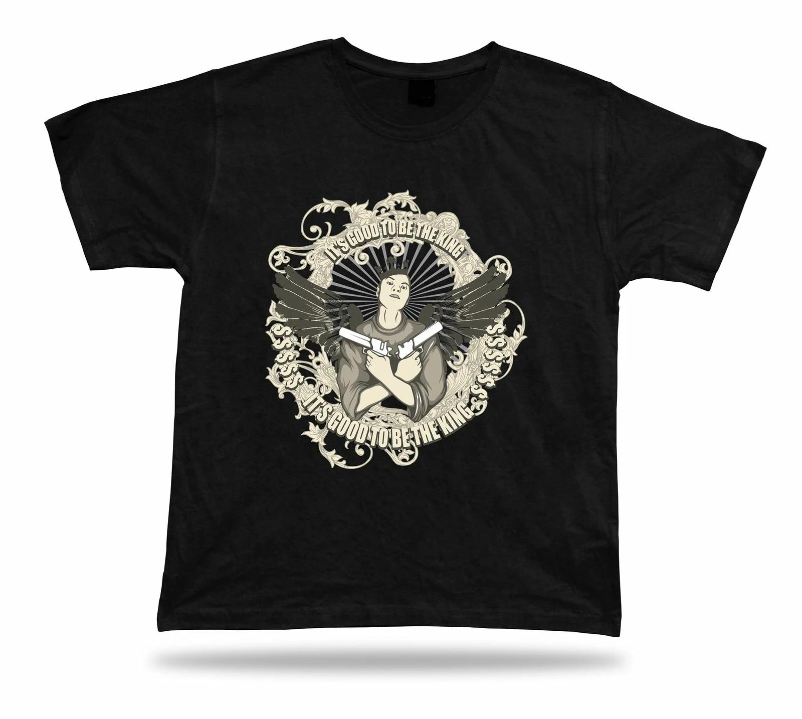 It s good to be the king Gangster Gun cool stylish modern tshirt design apparel 3XL