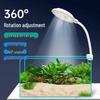 LED Aquarium Plant Light - Waterproof, Energy-Saving, Small Clip-on for Fish Tanks