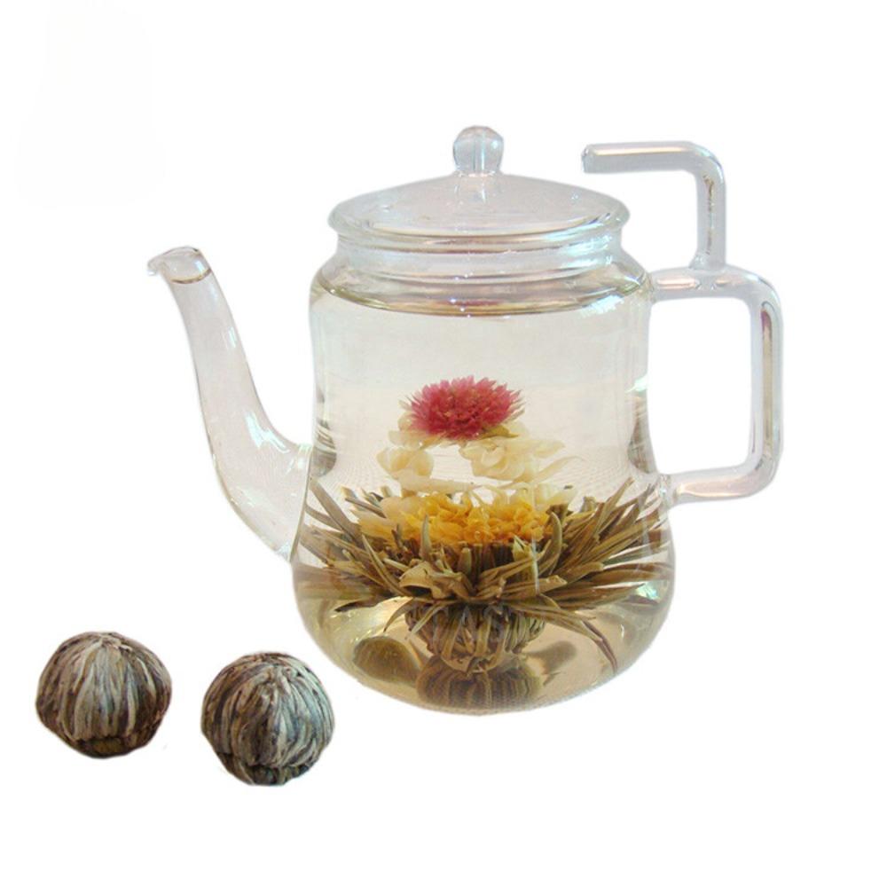 Natural Herbal Detox Energy Tea Jasmine Blooming Silver Needle Flower Tea Balls 20pcs 01