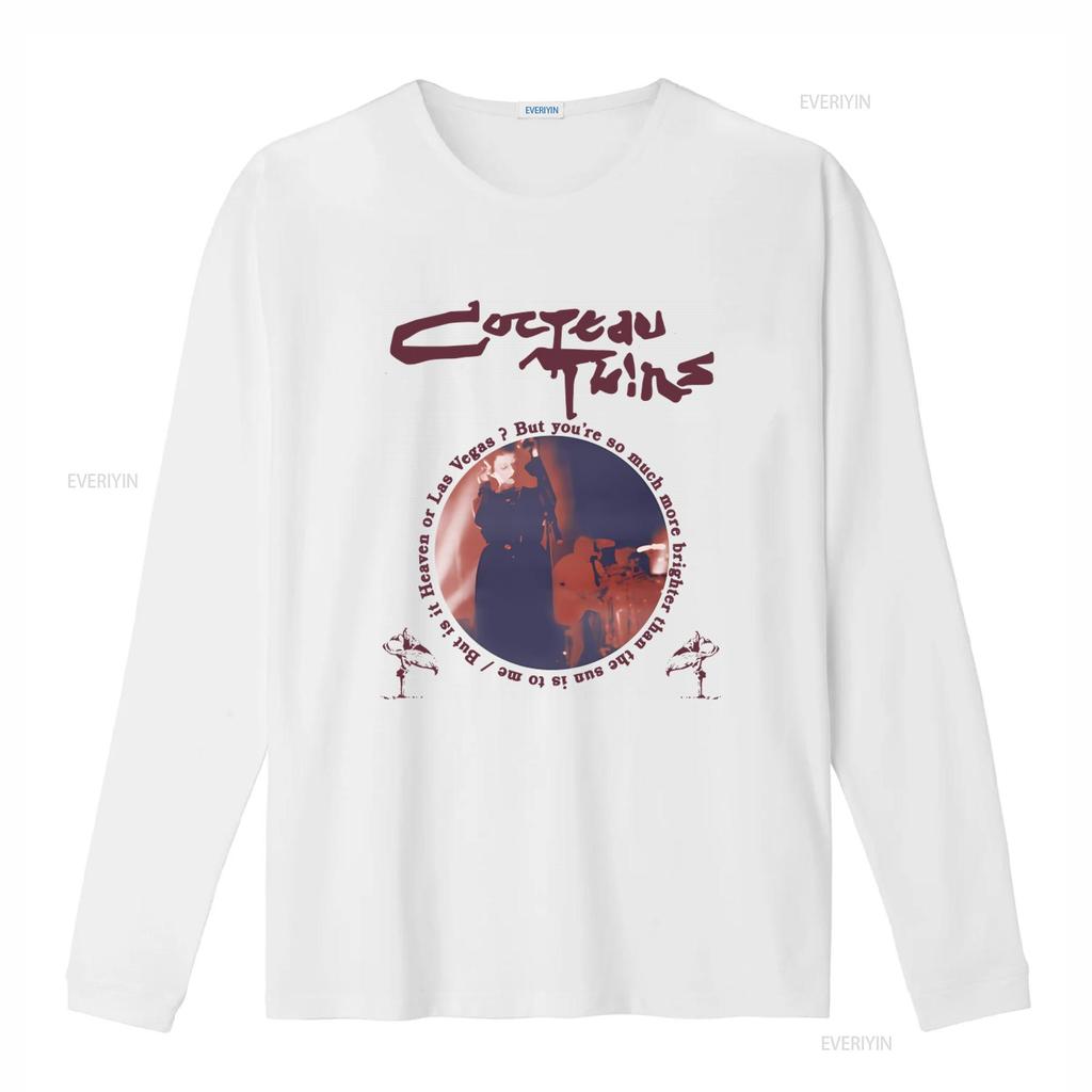 Rare Cocteau Twins Band  T Shirt for Men S 2345 XL Rock Concert Design Tma428 Vintage Washed Stylish Versatile Designer Clothes