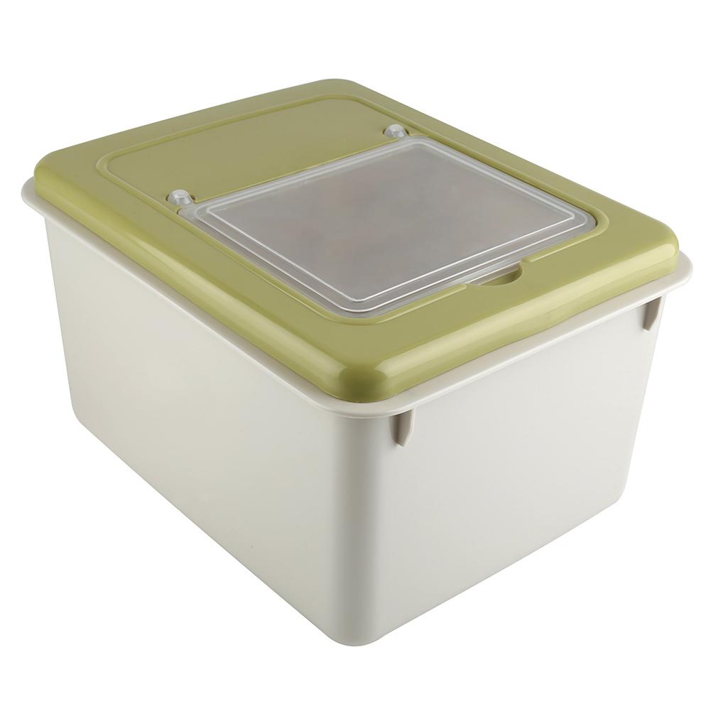 Portable Rice Storage Bin Kitchen Plastic Cereal Grain Bean Food Storing Box Food Container(#2)