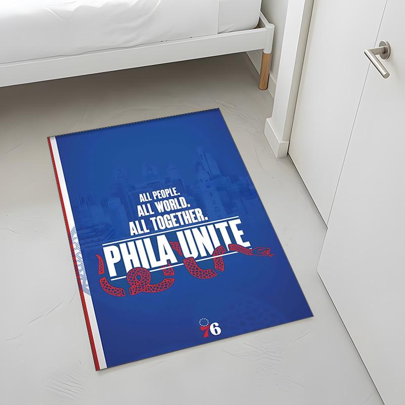Philadelphia 76ers (14) Rug Suitable For Living Rooms Bedrooms Computer Rooms Dining Areas And Placement Under Tables And Chairs Also An Ideal Choice 