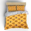 Honeycomb and Bee Pattern Background Bedding Set 1 Duvet Cover 2 Pillowcases for Adult and Children Luxury Gift Full Size