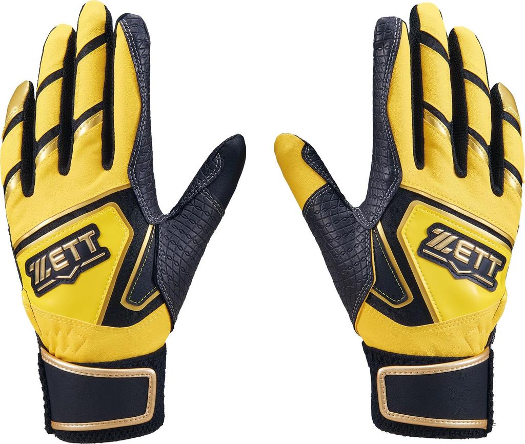 ZETT Baseball Batting Zero One Yellow X Black JL BG19202JA Gloves, Stage, Ambidextrous, Youth, (5319)