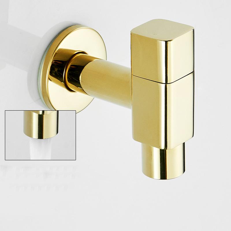 

Gold Washing Machine Faucet Brass Toilet Mop Small Faucet Wall Mounted Garden Outdoor Bathroom Water Taps Washing Machine Tap