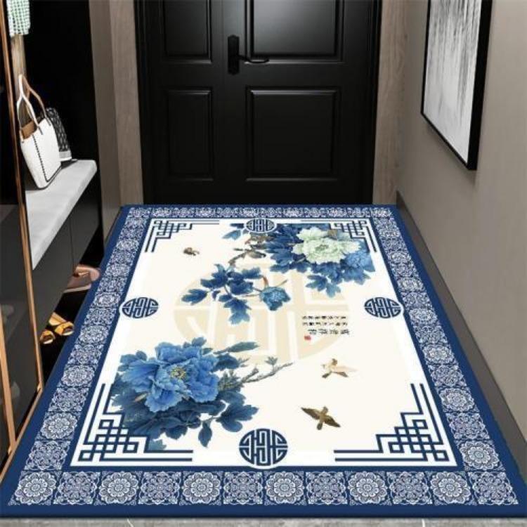 New Chinese Style Living Room Large Area Carpet Entrance Bedroom Carpet Anti Slip and Dirt Resistant
