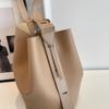 LEFTSIDE Retro Small Solid Color Leather Shoulder Bags for Women 2023 Designer Korean Fashion Female Handbags Underarm Bag