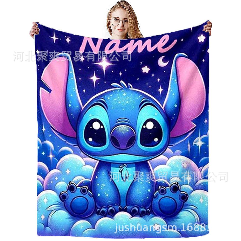 Stitch Flannel Blanket Star Baby Blanket Air Conditioning Blanket Nap Blanket Flannel Blanket Cross Border