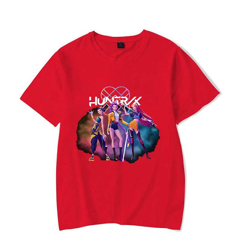 New Funny KPop Demon Hunters T Shirt Unisex Short Sleeve O Neck Summer Casual Mira Rumi Zoey Printing T-shirt Top Tee