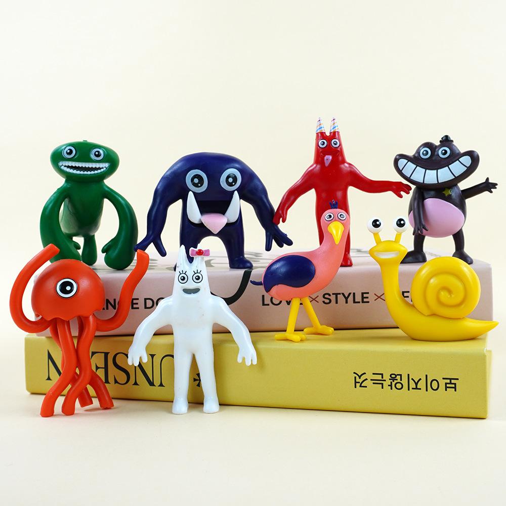 

8pcs/set Cartoon Garten of Banban Action Figure Doll Anime Model Cake Pandents Decoration Children Charm Toys Birthday Gifts