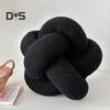 Pillow Manual Braided Knot Round Ball Shape Plush Elastic Sleeping Companion Sofa Couch Decoration Throw Pillow Photography Cushion