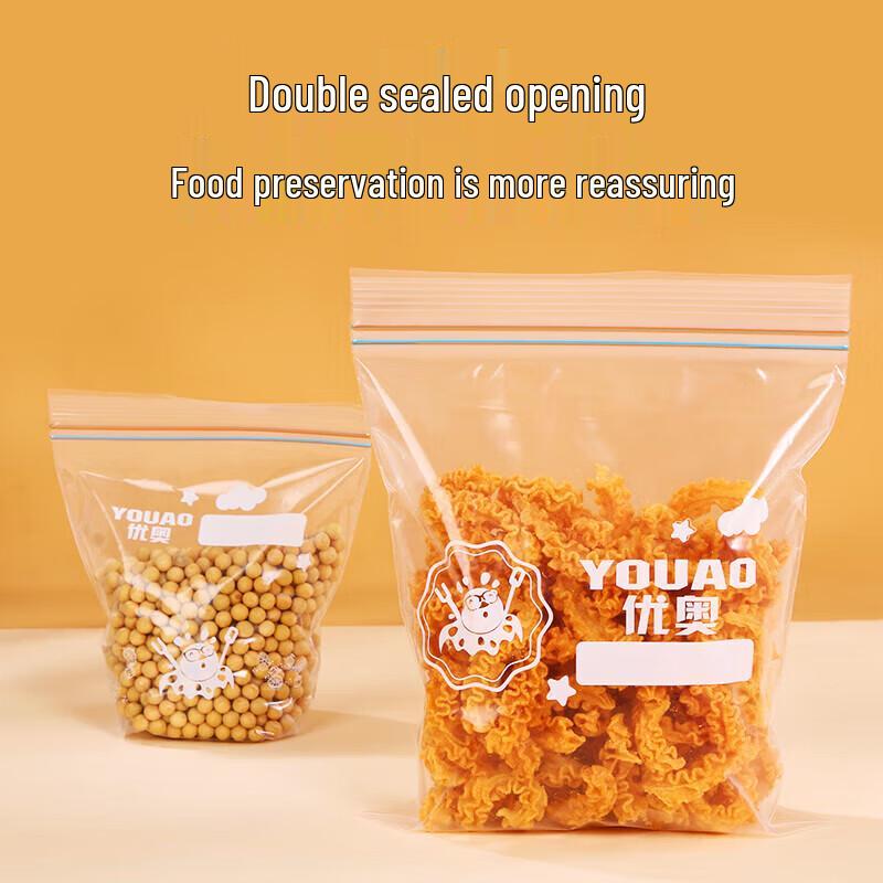 YOUAO Double-Seal Ziplock Storage Bags