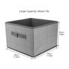 Portable Square Storage Bin Nonwoven Material No Odor Safe Family Use for Bedroom Bathroom Living Room Organization