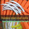 Stainless Steel Serrated Weeding & Mowing Sickle with Fine Teeth