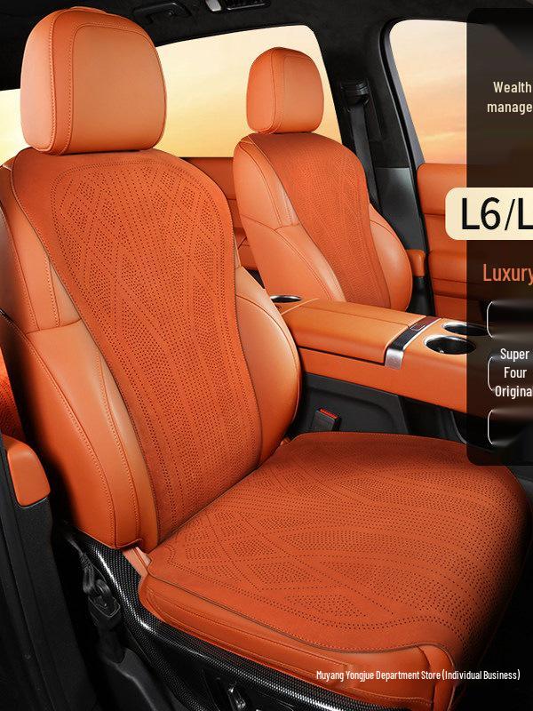 "Universal L6 L7 Car Seat Cushion: All-Season, Breathable, Perforated Full Coverage Seat Cover”
