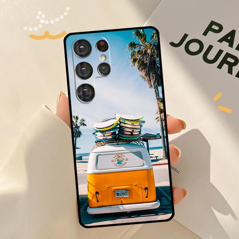 Combi Van Surf Phone Case For Samsung Galaxy S23 S20 FE S21 Ultra S22 Plus Note 10 20 S8 S9 S10 Plus Cover