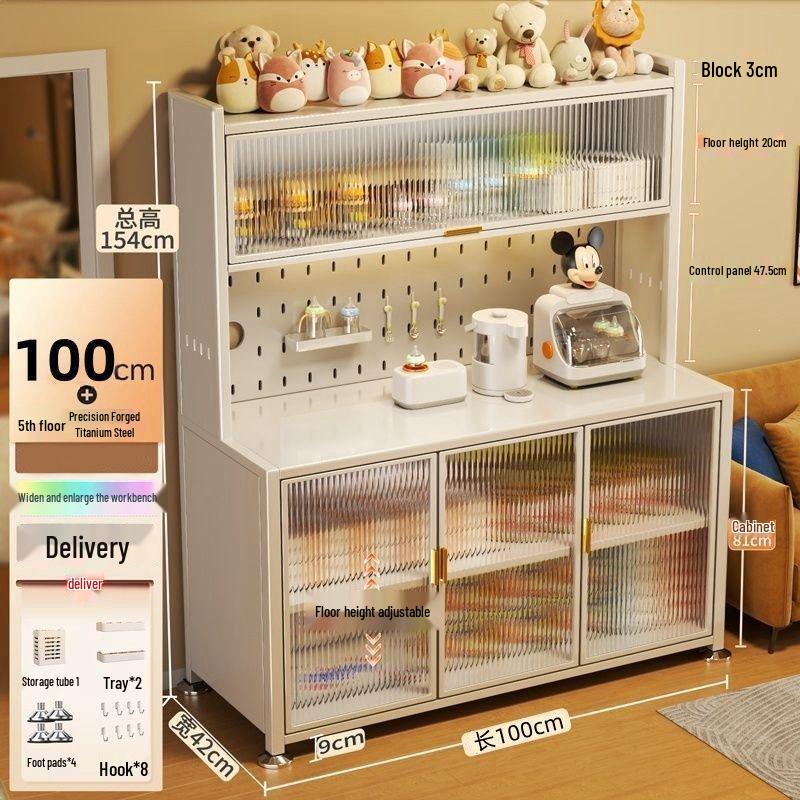Large Capacity Floor-Standing Baby Formula Feeding Storage Cabinet and Shelf