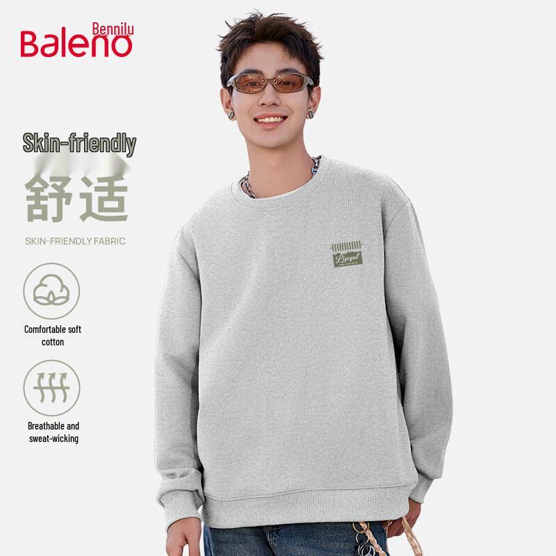 

Толстовка унисекс с круглым вырезом Baleno 300G, утяжеленная 3XL