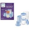 Pots De Conservation - PHILIPS AVENT - Lait Maternel - 10 Pots 180ml + 2 Adaptateurs