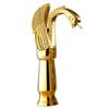 Basin Faucets New Design Swan Faucet Gold Plated Wash Basin Faucet Hotel Luxury Copper Gold Mixer Taps Hot and Cold Taps