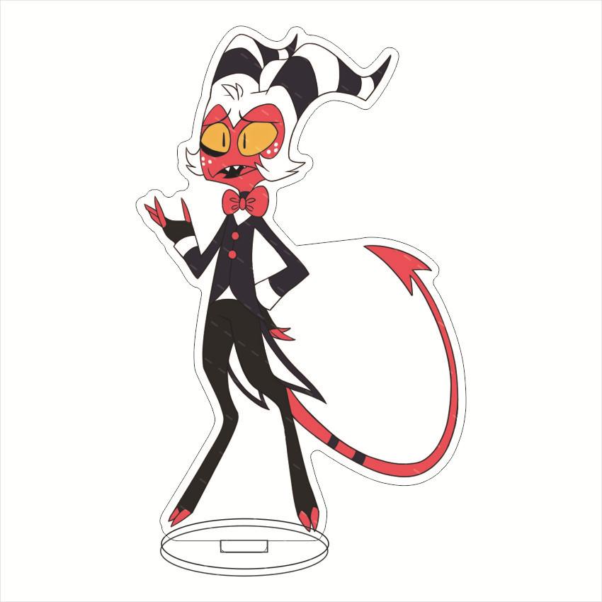 Anime Hazbin Hotel Charlie Morningstar Cosplay Stand Acrylic Figures Vaggie Desktop Standing Sign Model Decor Birthday Gifts