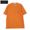 467990HA Saddle Stitch Cotton T-Shirt Tops L OrangeUsed