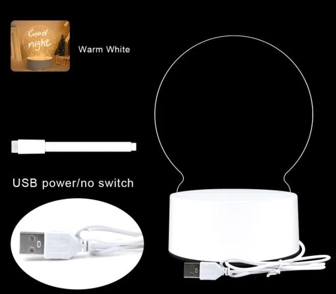 

Креативная светодиодная доска для записей, блокнот, 3D-визуальная настольная лампа, подарок девушке, доска для записей ручной работы, декоративное украшение из акрила 18x13x5cm