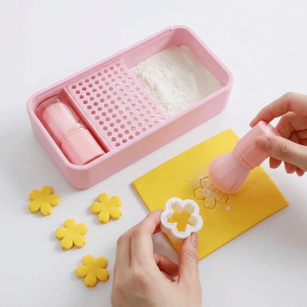 With Brush Polymer Clay Cutter Tool Sliding Lid Clay Cutting Aid Polymer Clay Crafting