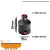 Square-to-Hex Socket Driver Adapter Rod for Electric Ratchet Wrench