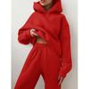 2024 Autumn/Winter Women's Casual Fashion Thick Long-Sleeve Sweatshirt and Pants Set