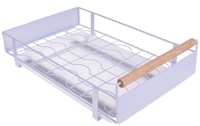 Basket Drawer Pull-Out for Cabinet with Drainer Organizer 41x26x13cm