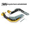 Windproof Motorcycle Hand Guard 1 Pair with Windshield CNC Aluminum Universal 22MM Handlebar Protector Motorbike Dirt Bike Scooter Modification