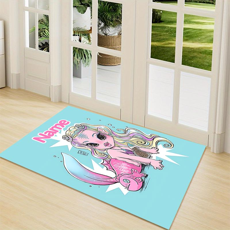 Custom Name Vampire Gothic Fantasy Art Carpet Rug Customizable Soft Washable Anti-Slip Home Living Room Sofa Mats Personalized Rug. 0909405