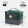 Portable Large-Capacity First Aid Kit and Medicine Storage Bag with Crossbody Strap for Emergencies